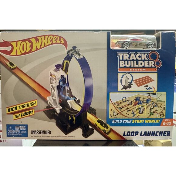 Hot Wheels Track Builder Loop Launcher Trackset - Picture 1 of 3